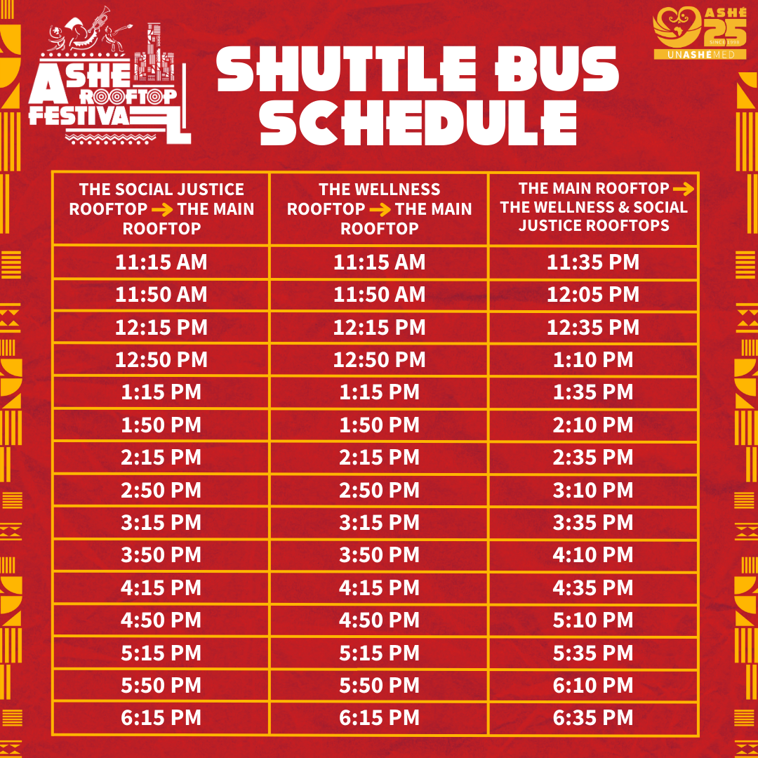 Rooftop Shuttle — Ashé Cultural Arts Center